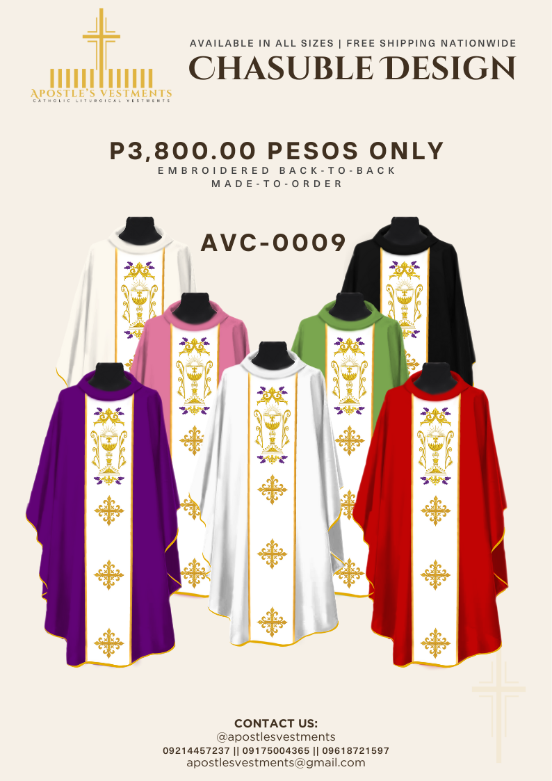 Embroidered Chasuble (AVC-0009)