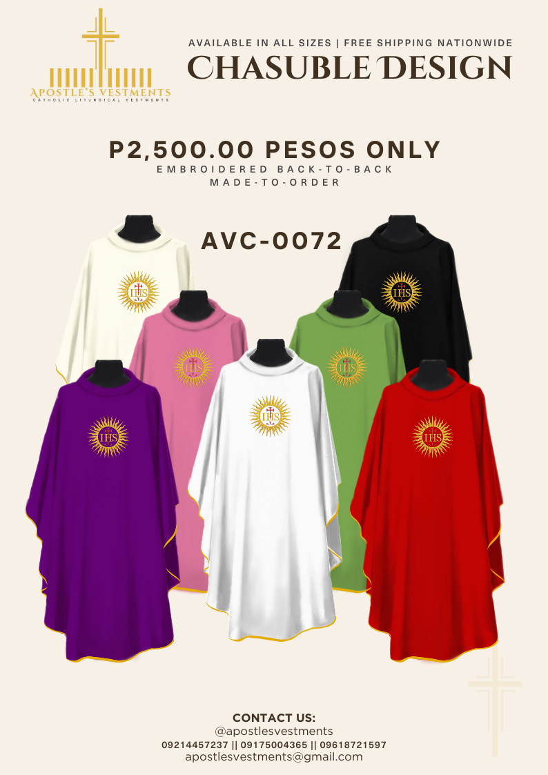 Embroidered Chasuble (AVC-0072)