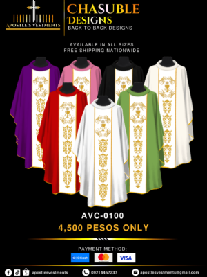 Embroidered Chasuble (AVC-0100) Back To Back