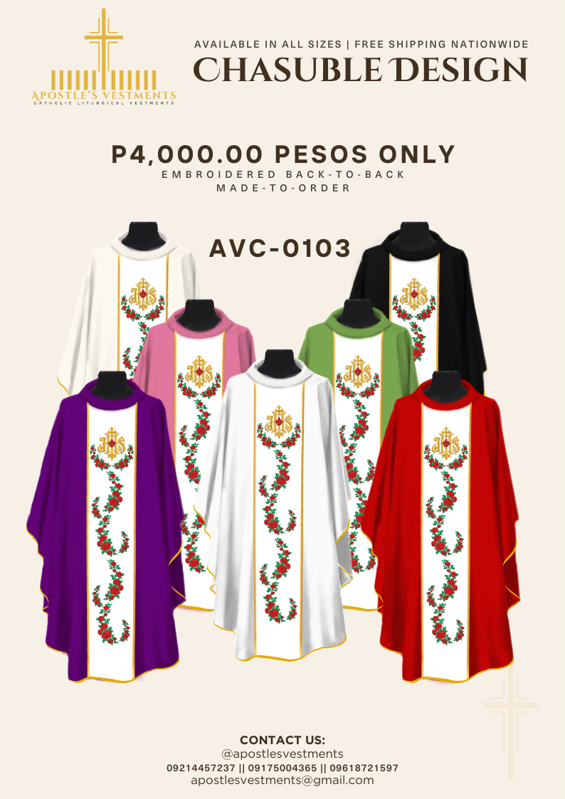 Embroidered Chasuble (AVC-0103)