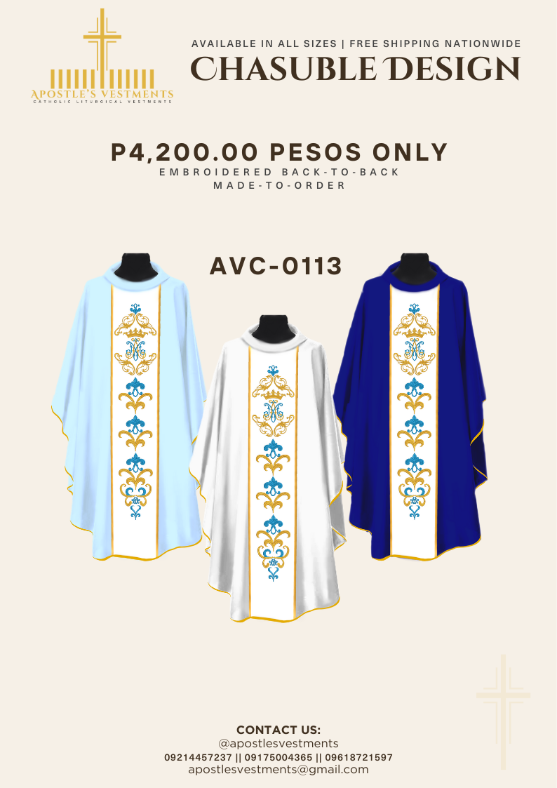 Embroidered Chasuble (AVC-0113)