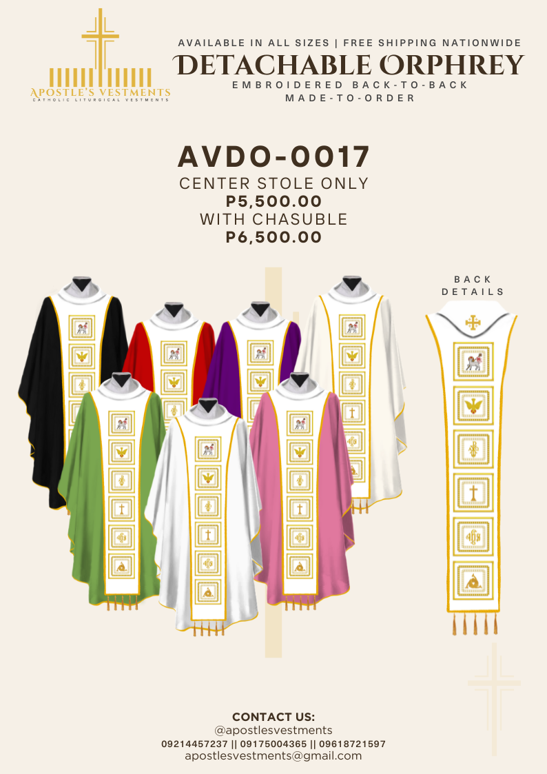 Detachable Orphrey Design (AVDO-0017)