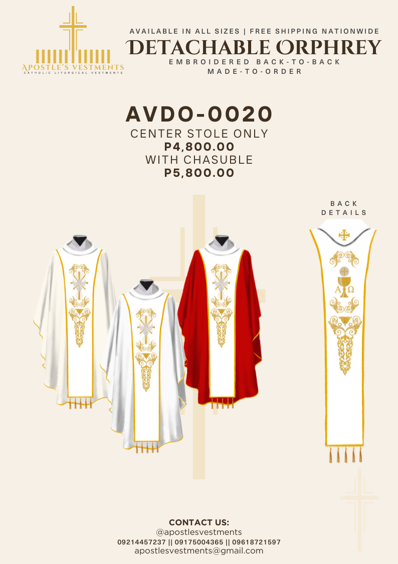 Detachable Orphrey Design (AVDO-0020)