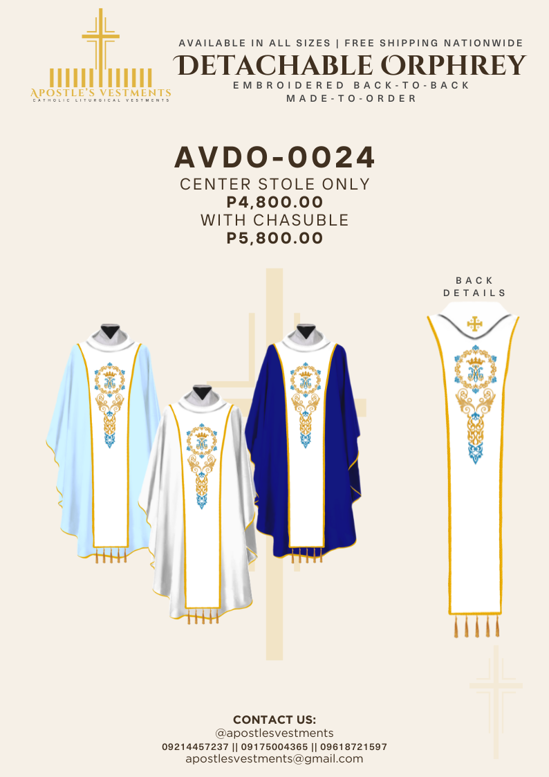 Detachable Orphrey Design (AVDO-0024)