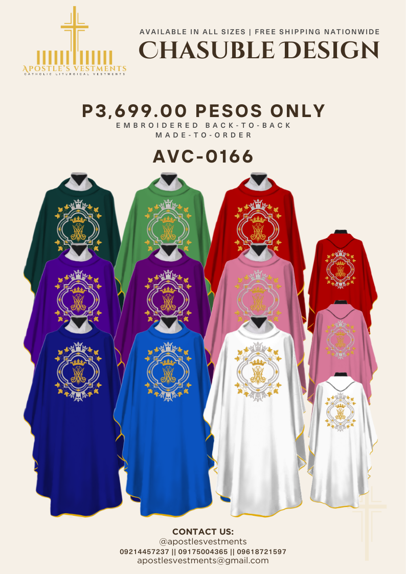 Embroidered Chasuble (AVC-0166)