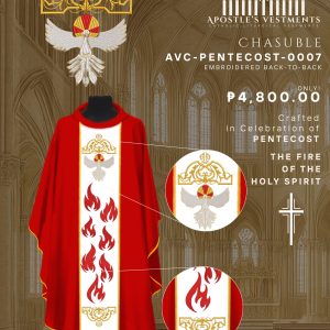 CHASUBLE DESIGN-PENTECOST (AVC-PENTECOST-0007)