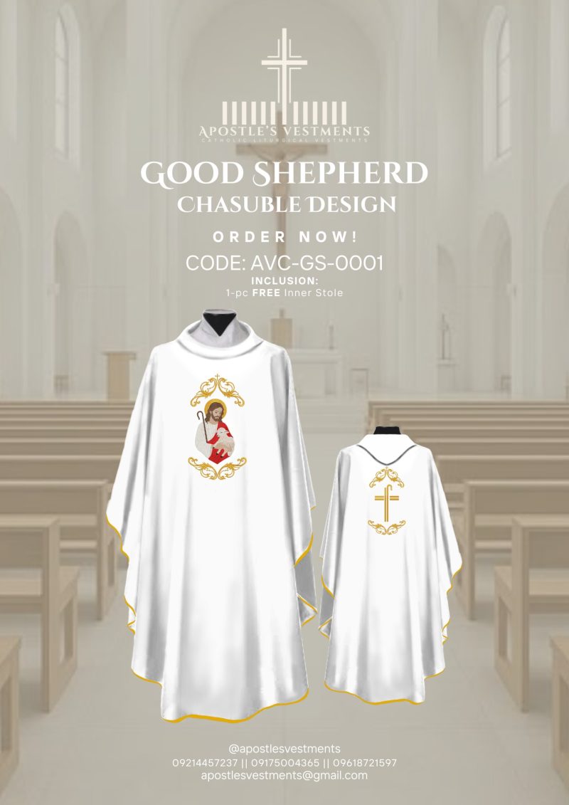 GOOD SHEPHERD CHASUBLE DESIGN (AVC-GS-0001)
