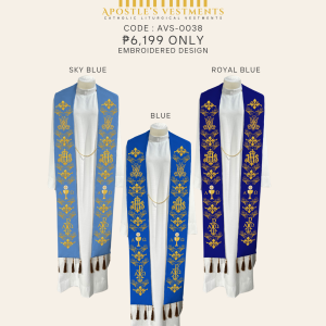 EMBROIDERED STOLE DESIGN (AVS-0038 )