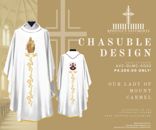 OUR LADY OF MOUNT CARMEL CHASUBLE DESIGNS (AVC-OLMC-0002)