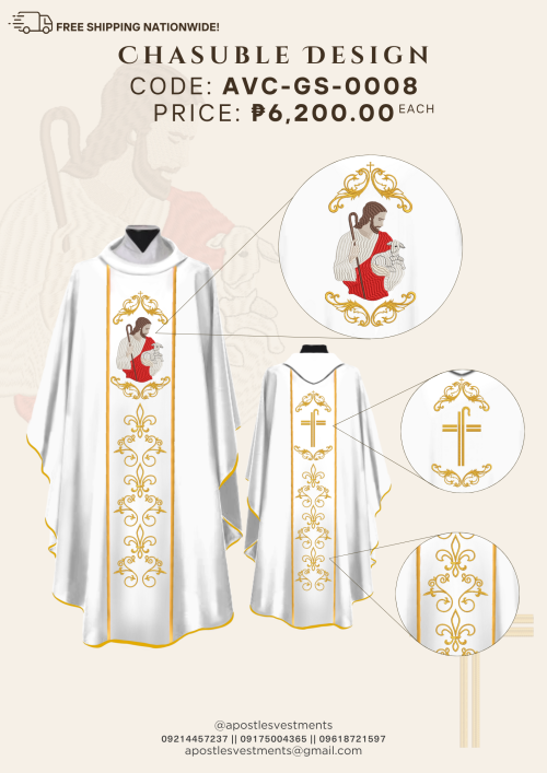 GOOD SHEPHERD CHASUBLE DESIGNS (AVC-GS-0008)