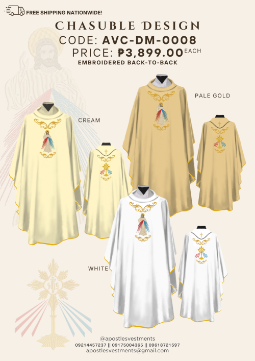 DEVINE MERCY CHASUBLE DESIGN (AVC-DM-0008)