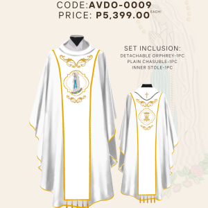 OUR LADY OF LOURDES DETACHABLE ORPHREY (AVDO-OLL-0009)