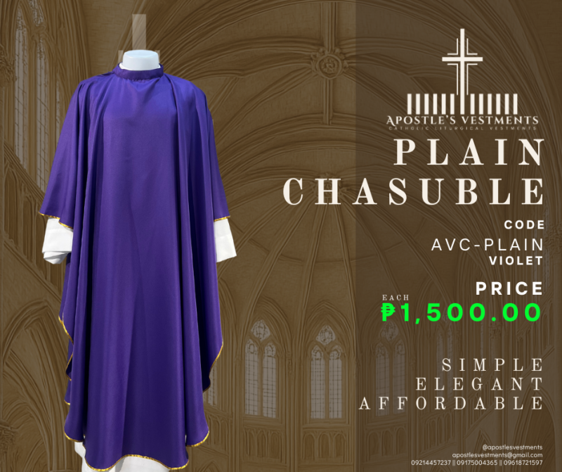 Plain Chasuble (AVC-PLAIN)