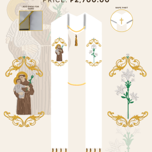 ST. ANTHONY DE PADUA STOLE DESIGNS ( AVS-ADP-0001)