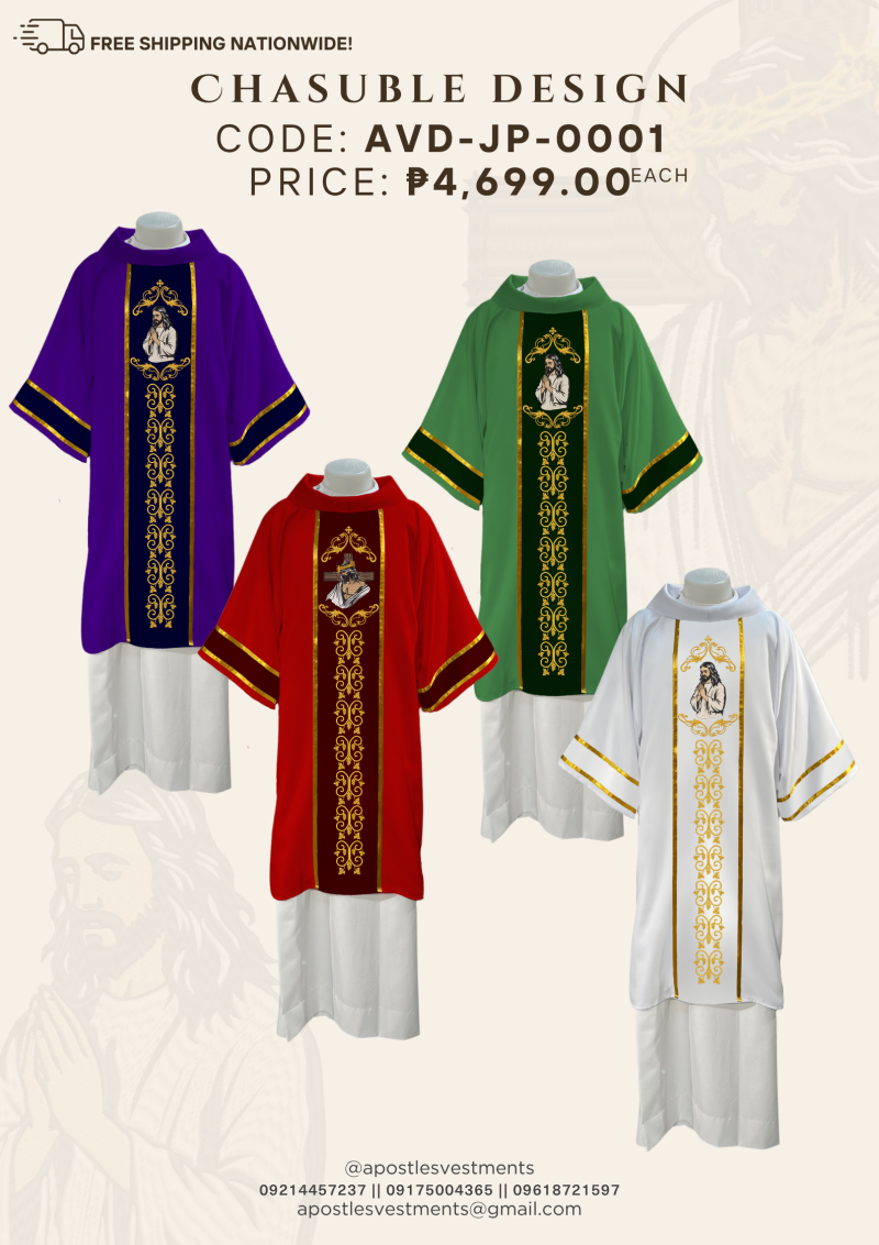 JESUS CHRIST PRAYING/PASSION DALMATIC DESIGNS (AVD-JP-0001)