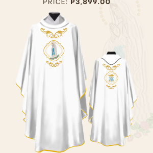OUR LADY OF LOURDES CHASUBLE DESIGN (AVC-OLL-0010)