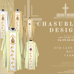 OUR LADY OF MOUNT CARMEL CHASUBLE DESIGN (AVC-OLMC-0004)