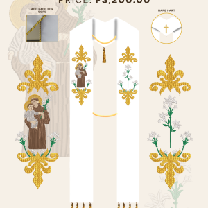 ST. ANTHONY DE PADUA STOLE DESIGNS ( AVS-ADP-0002)