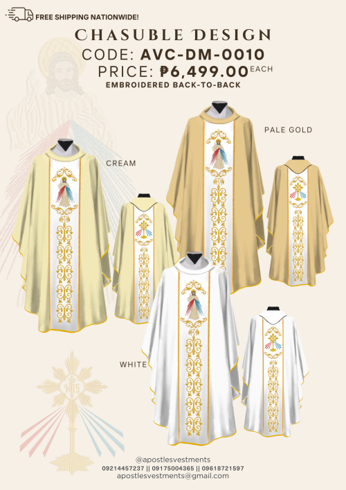 DEVINE MERCY CHASUBLE DESIGN (AVC-DM-0010)