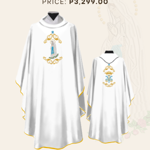 OUR LADY OF LOURDES CHASUBLE DESIGN (AVC-OLL-0011)
