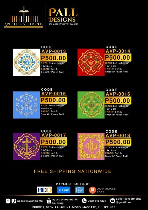 PALL DESIGNS (AVP-0013) - (AVP-0018)