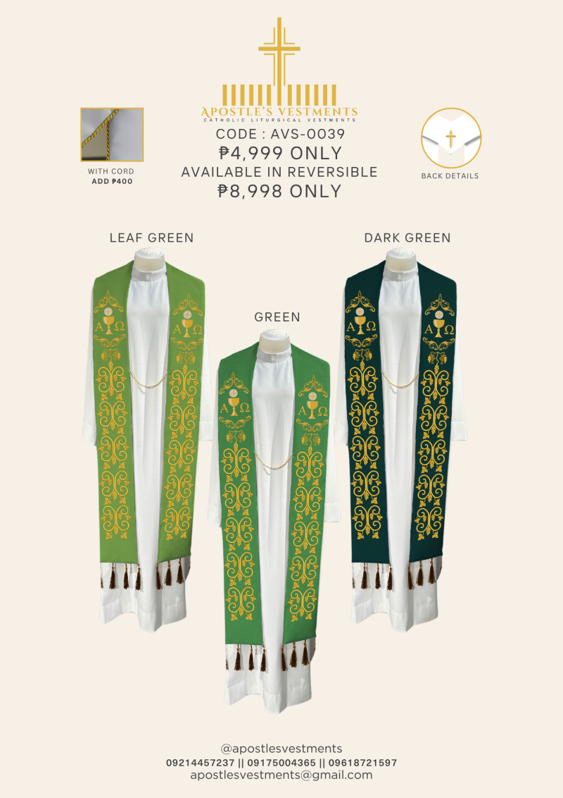 EMBROIDERED STOLE DESIGN (AVS-0039 )