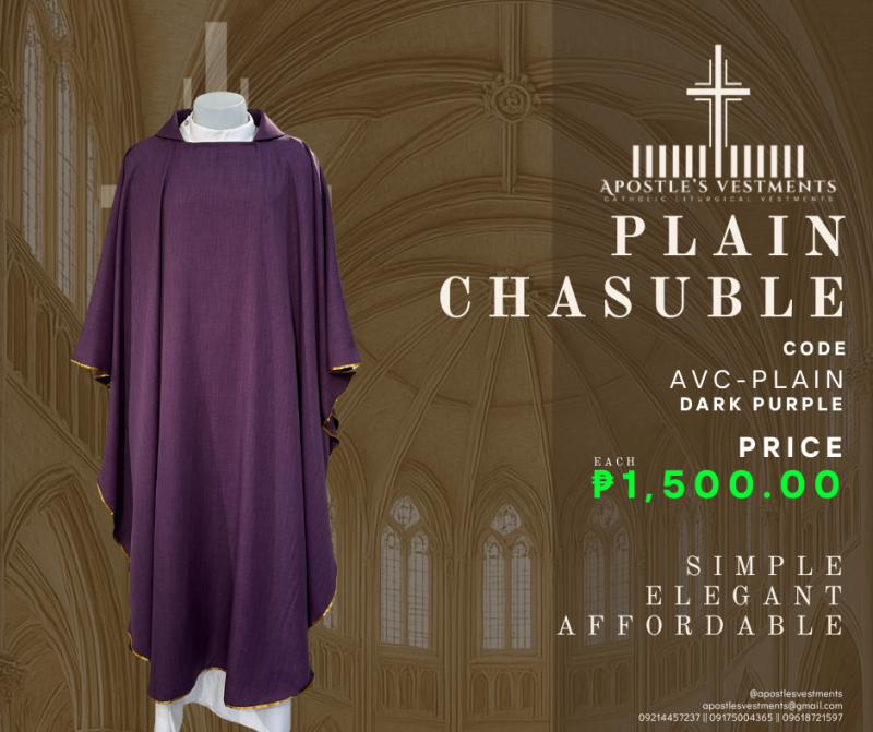 Plain Chasuble (AVC-PLAIN)