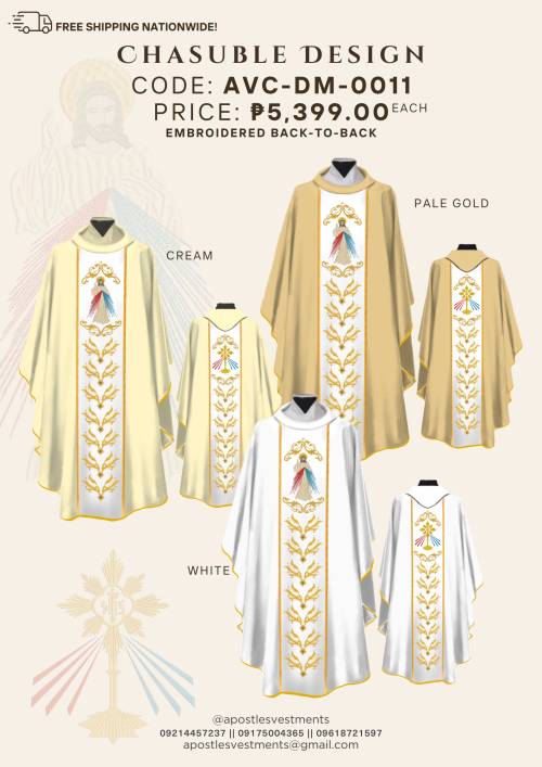 DEVINE MERCY CHASUBLE DESIGN (AVC-DM-0011)