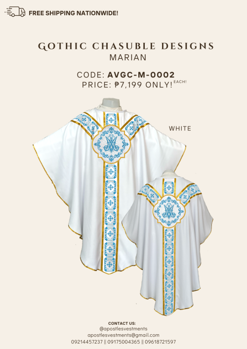 GOTHIC CHASUBLE DESIGN-MARIAN (AVGC-M-0002)