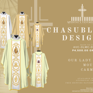 OUR LADY OF MOUNT CARMEL CHASUBLE DESIGN (AVC-OLMC-0006)
