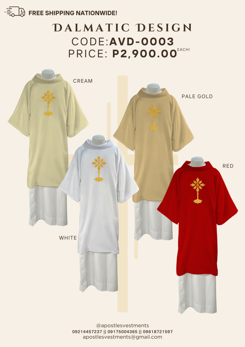 EMBROIDERED DALMATIC DESIGNS (AVD-0003)