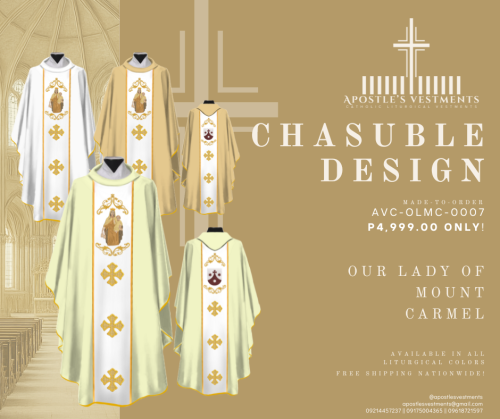 OUR LADY OF MOUNT CARMEL CHASUBLE DESIGNS (AVC-OLMC-0007)