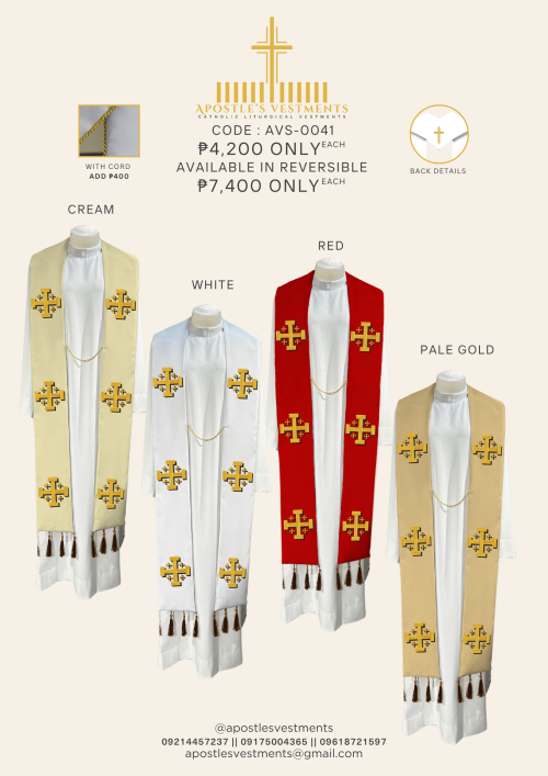 EMBROIDERED STOLE DESIGN (AVS-0041 )
