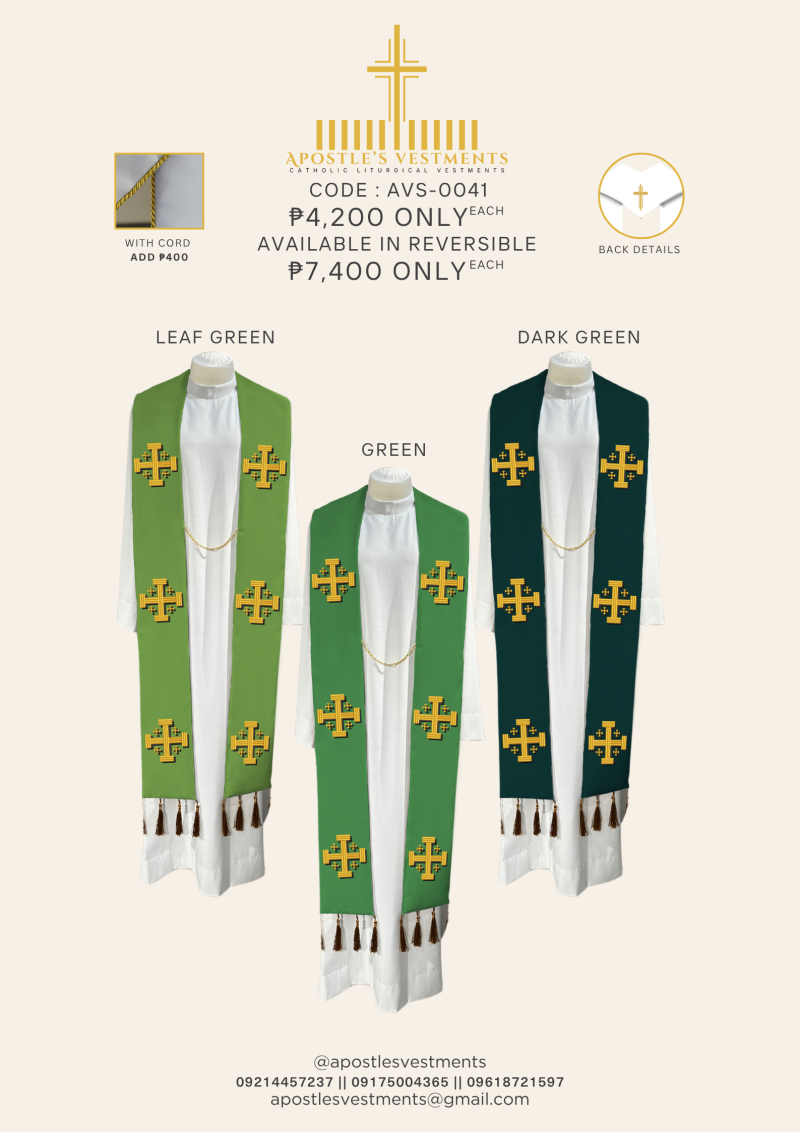 EMBROIDERED STOLE DESIGN (AVS-0041 )