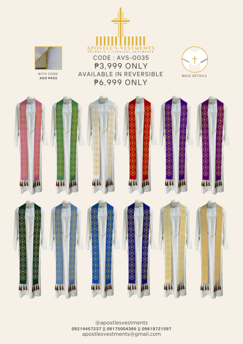 EMBROIDERED STOLE DESIGN (AVS-0035 )