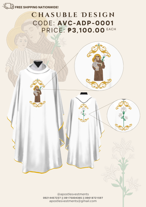 ST ANTHONY DE PADUA CASHUABLE DESIGNS (AVC-ADP-0001)