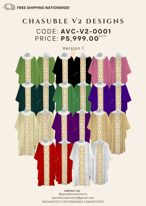CHASUBLE V2 DESIGNS (AVC-V2-0001-V1)