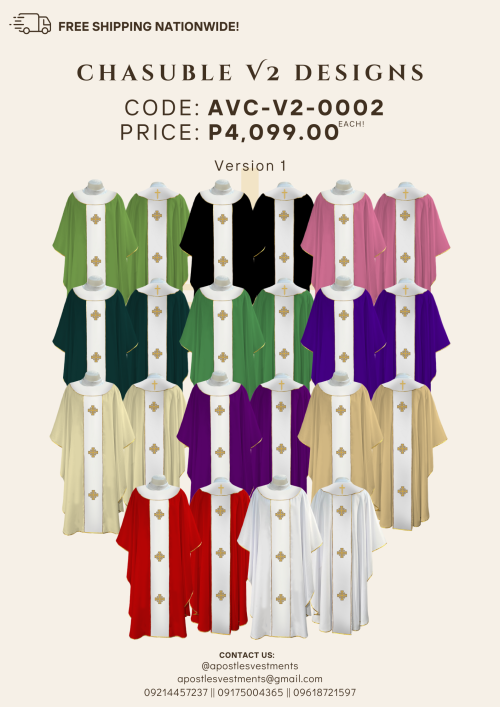 CHASUBLE V2 DESIGNS (AVC-V2-0002-V1)