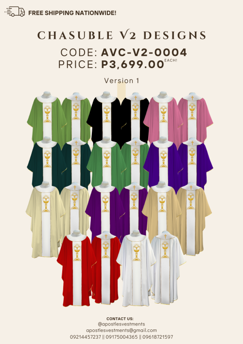 CHASUBLE V2 DESIGNS (AVC-V2-0004-V1)