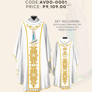 OUR LADY OF LOURDES DETACHABLE ORPHREY (AVDO-OLL-0001)