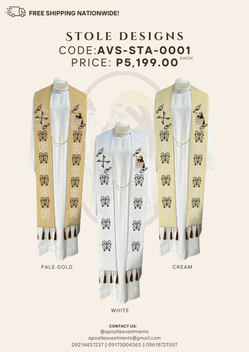 ST. THOMAS AQUINAS STOLE DESIGNS (AVS-STA-0001)