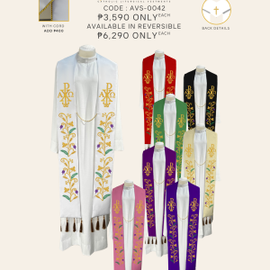 EMBROIDERED STOLE DESIGN (AVS-0042 )