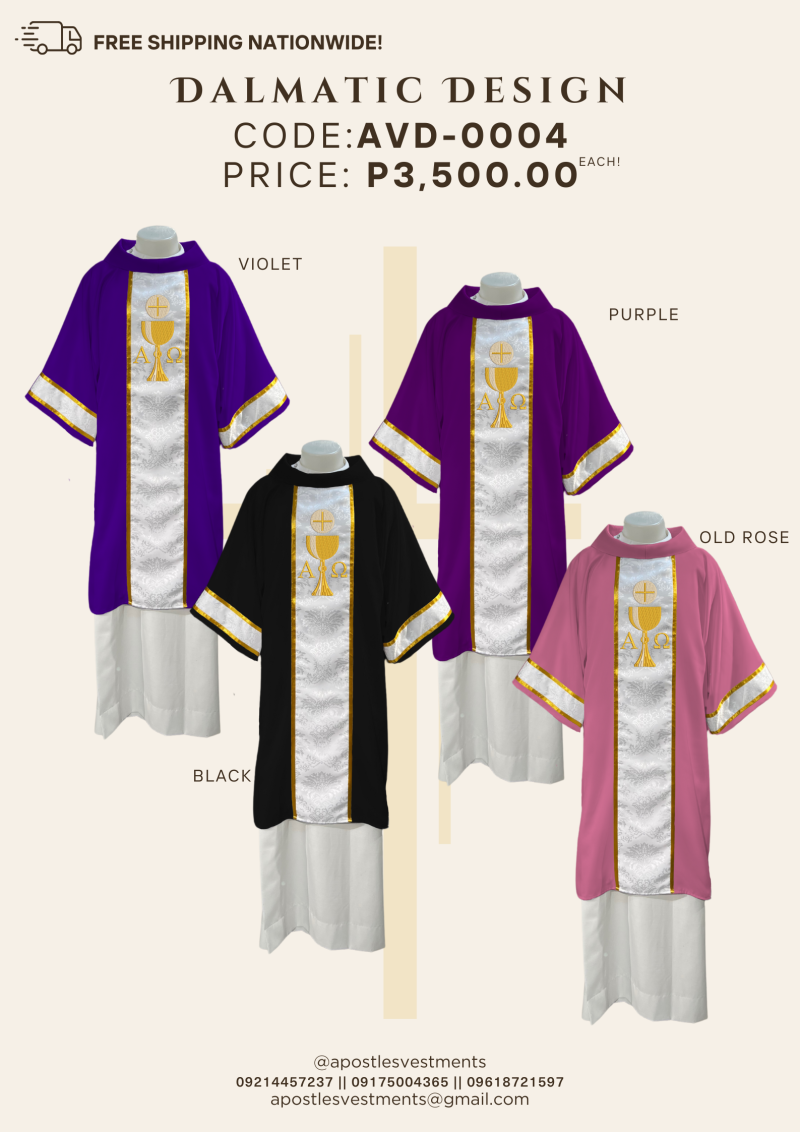 EMBROIDERED DALMATIC DESIGNS (AVD-0004)