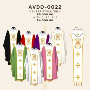 EMBROIDERED DETACHABLE ORPHREY (AVDO-0022)