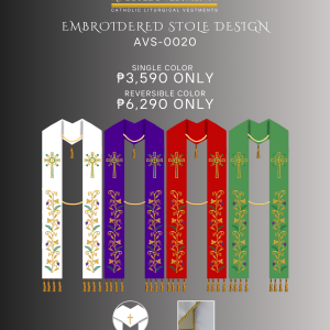EMBROIDERED STOLE DESIGN (AVS-0017)