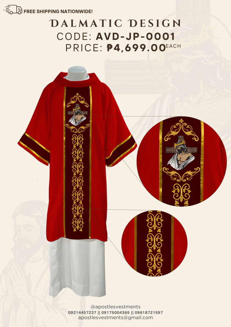 JESUS CHRIST PRAYING/PASSION DALMATIC DESIGNS (AVD-JP-0001)