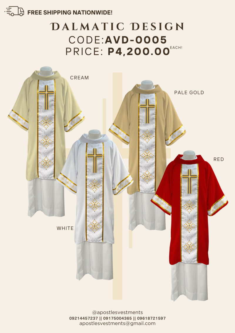 EMBROIDERED DALMATIC DESIGNS (AVD-0005)