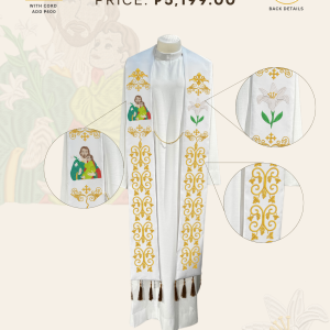 ST. JOSEPH, HUSBAND OF MARY STOLE DESIGNS (AVS-SJHM-0002)