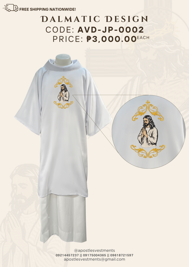 JESUS CHRIST PRAYING/PASSION DALMATIC DESIGNS (AVD-JP-0002)
