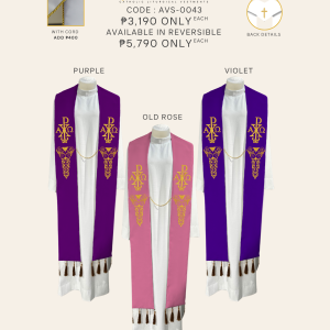 EMBROIDERED STOLE DESIGN (AVS-0043 )